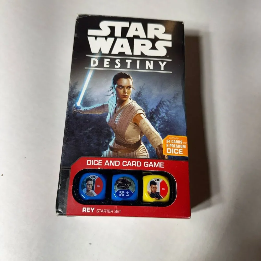 STAR WARS DESTINY FANTASY DICE GAMES REY STARTER SET